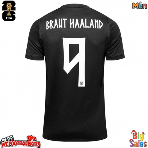 Norway Erling Haaland #9 Replica Away Stadium Shirt World Cup 2026 Short Sleeve